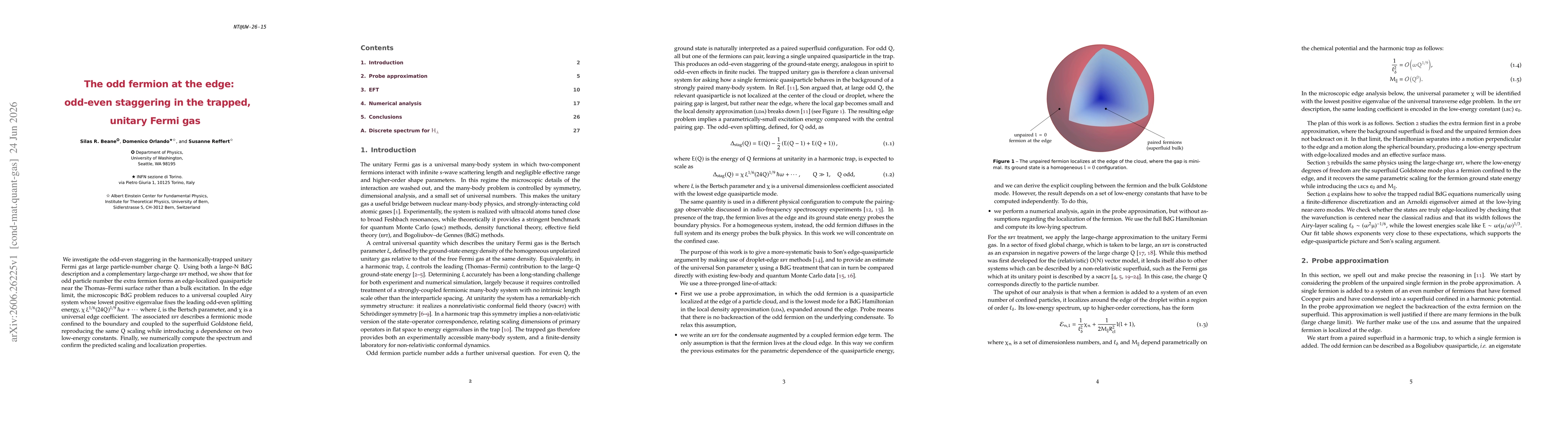 Thumbnail for The odd fermion at the edge: odd-even staggering in the trapped, unitary Fermi gas
