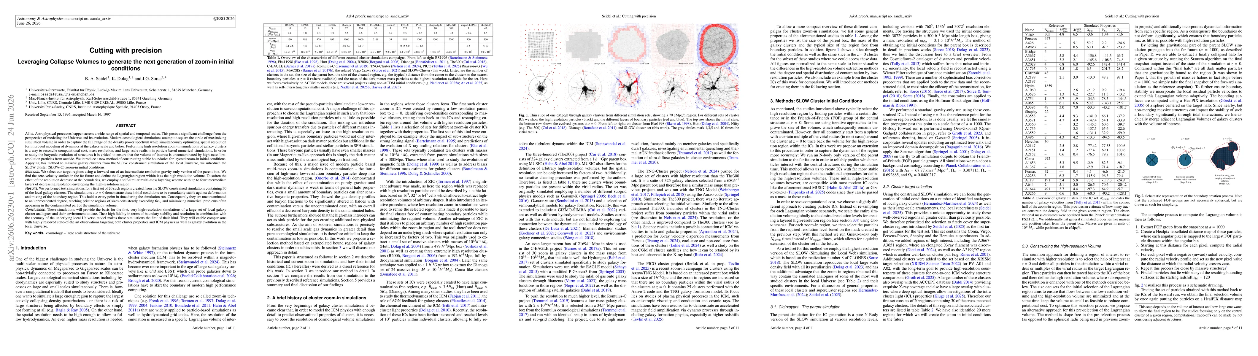 Thumbnail for Cutting with precision -- Leveraging Collapse Volumes to generate the next generation of zoom-in initial conditions