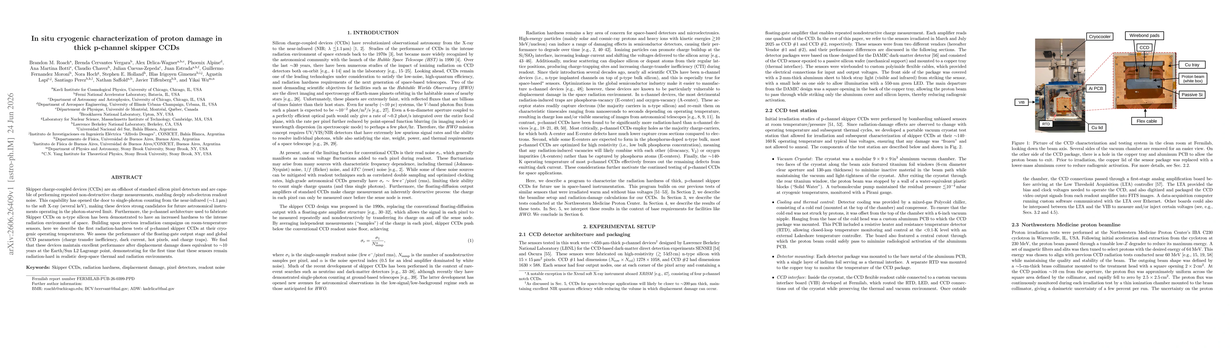 Thumbnail for In situ cryogenic characterization of proton damage in thick p-channel skipper CCDs