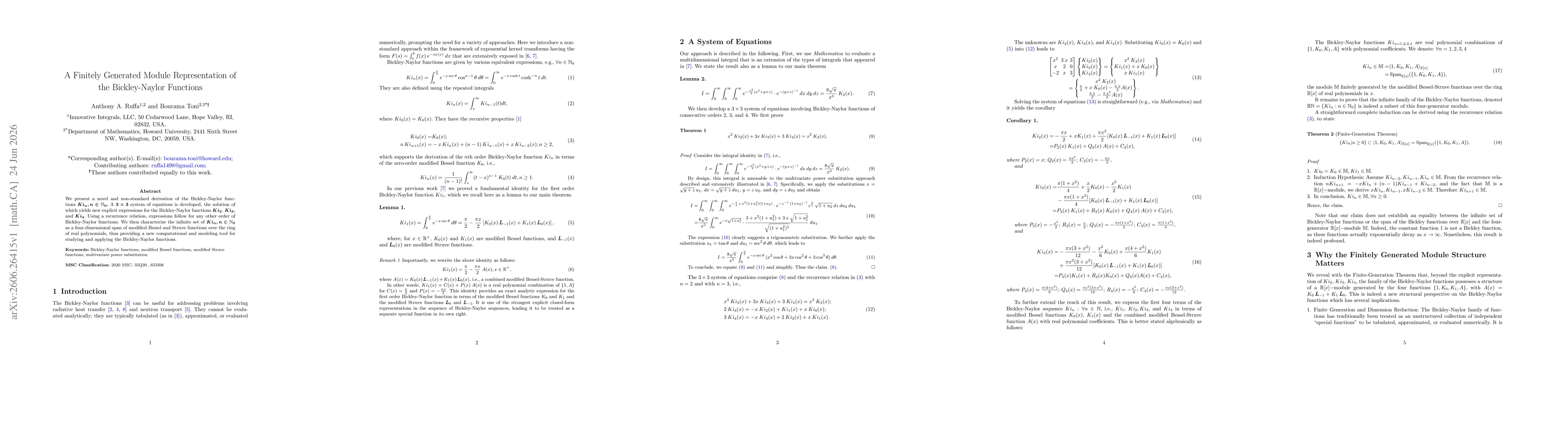 Thumbnail for A Finitely Generated Module Representation of the Bickley-Naylor Functions