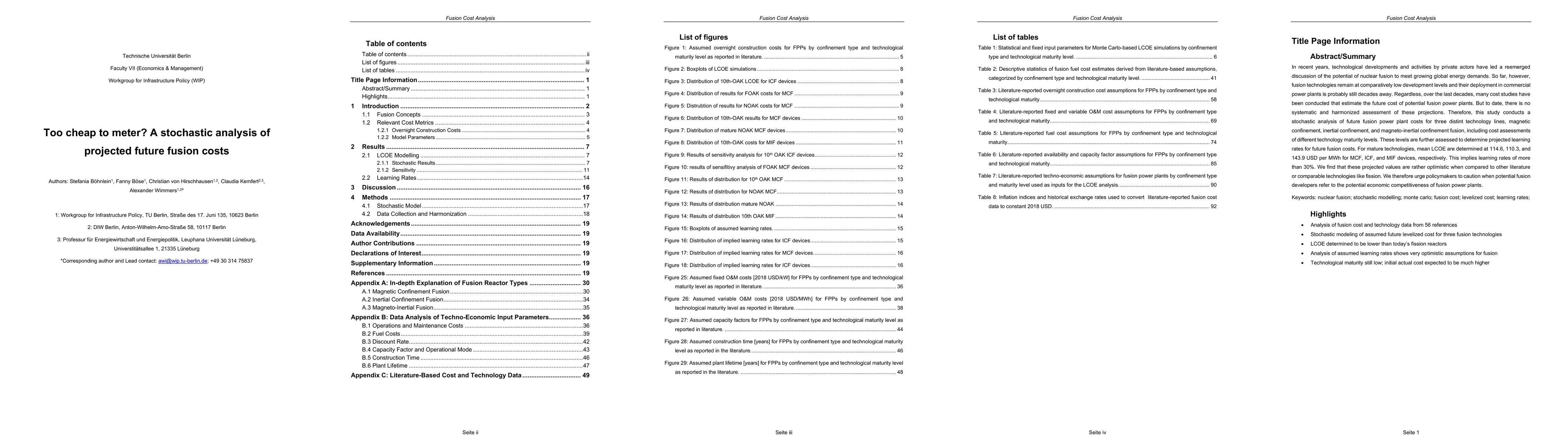 Thumbnail for Too cheap to meter? A stochastic analysis of projected future fusion costs