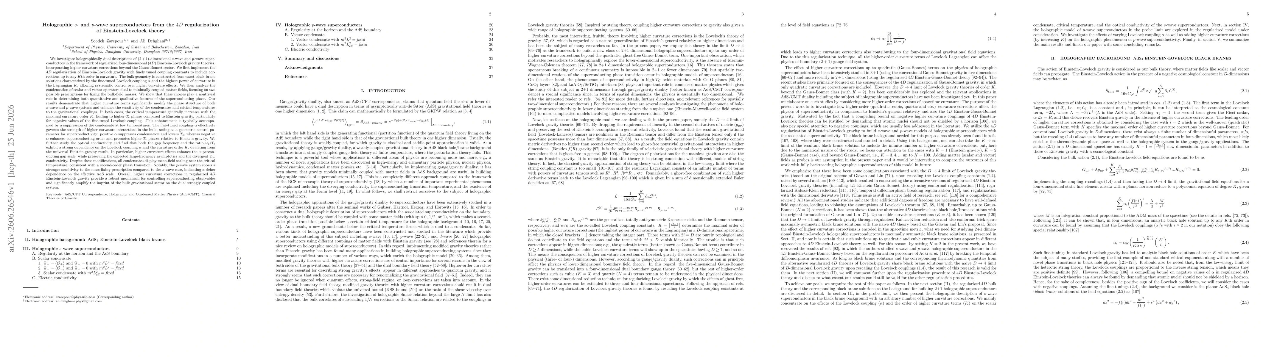 Thumbnail for Holographic $s$- and $p$-wave superconductors from the $4D$ regularization of Einstein-Lovelock theory