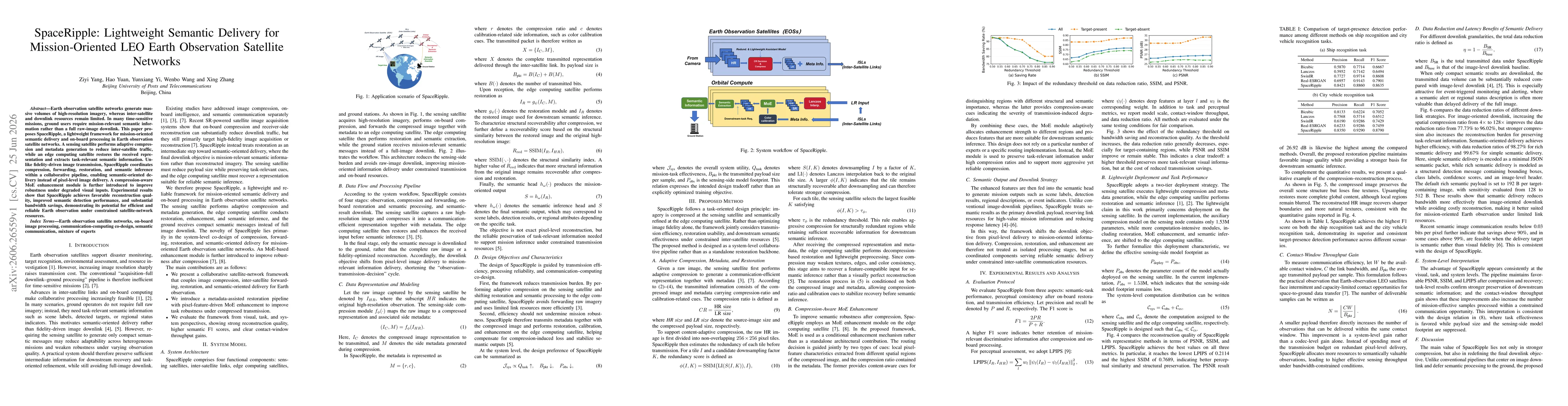 Thumbnail for SpaceRipple: Lightweight Semantic Delivery for Mission-Oriented LEO Earth Observation Satellite Networks