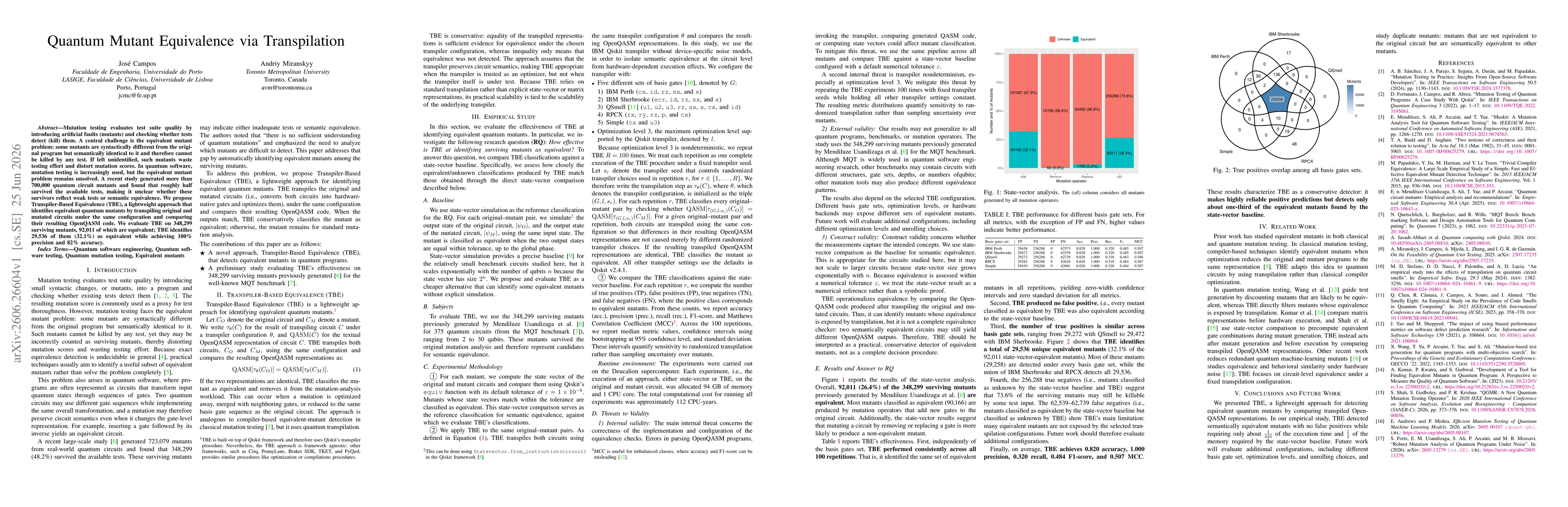 Thumbnail for Quantum Mutant Equivalence via Transpilation
