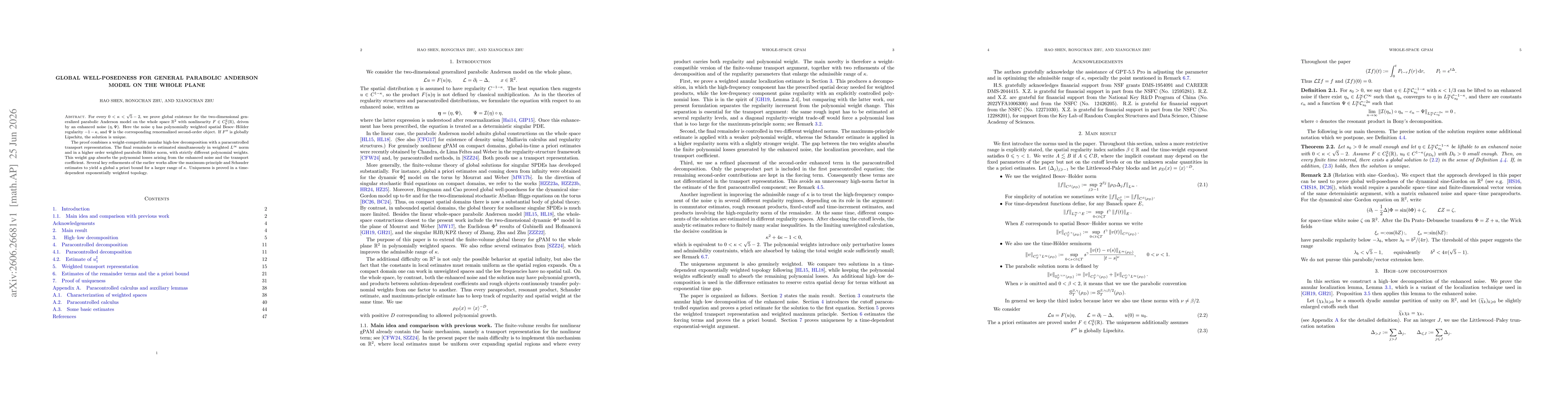 Thumbnail for Global well-posedness for general parabolic Anderson model on the whole plane