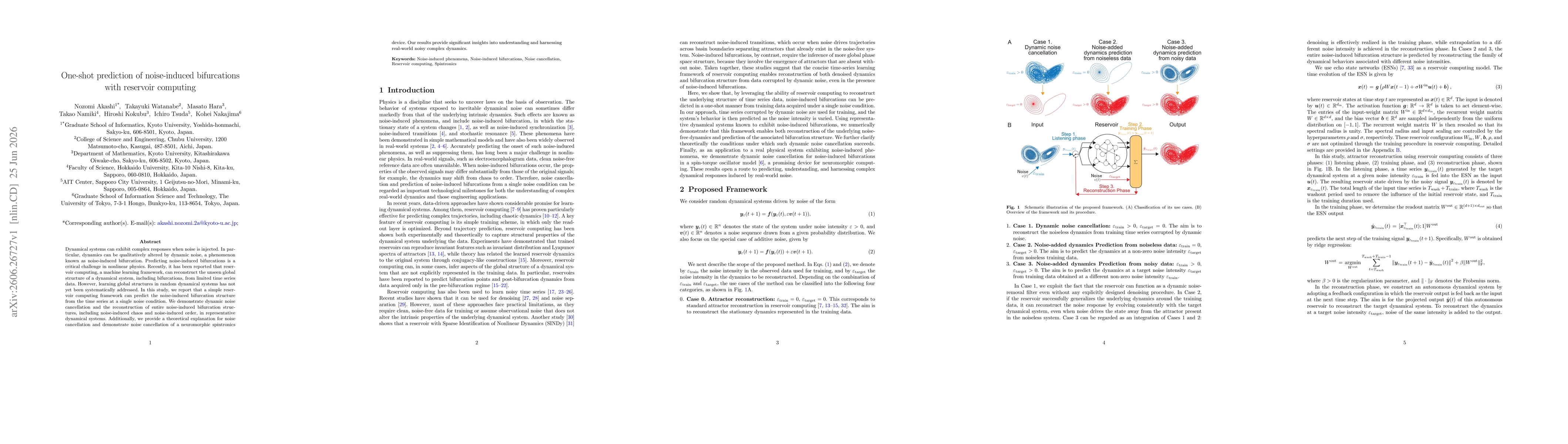 Thumbnail for One-shot prediction of noise-induced bifurcations with reservoir computing