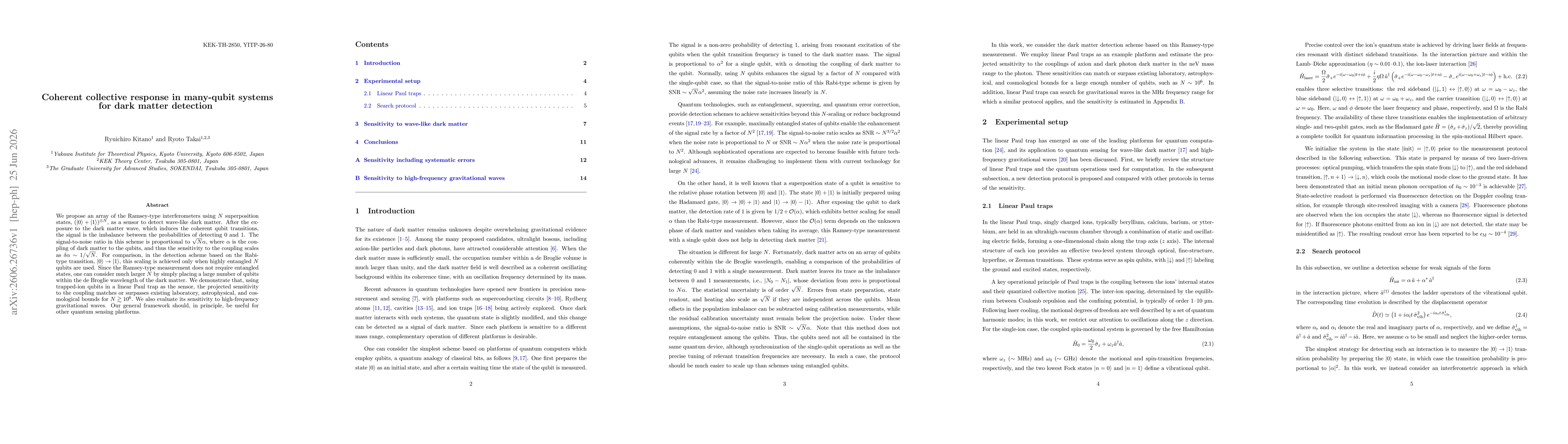 Thumbnail for Coherent collective response in many-qubit systems for dark matter detection