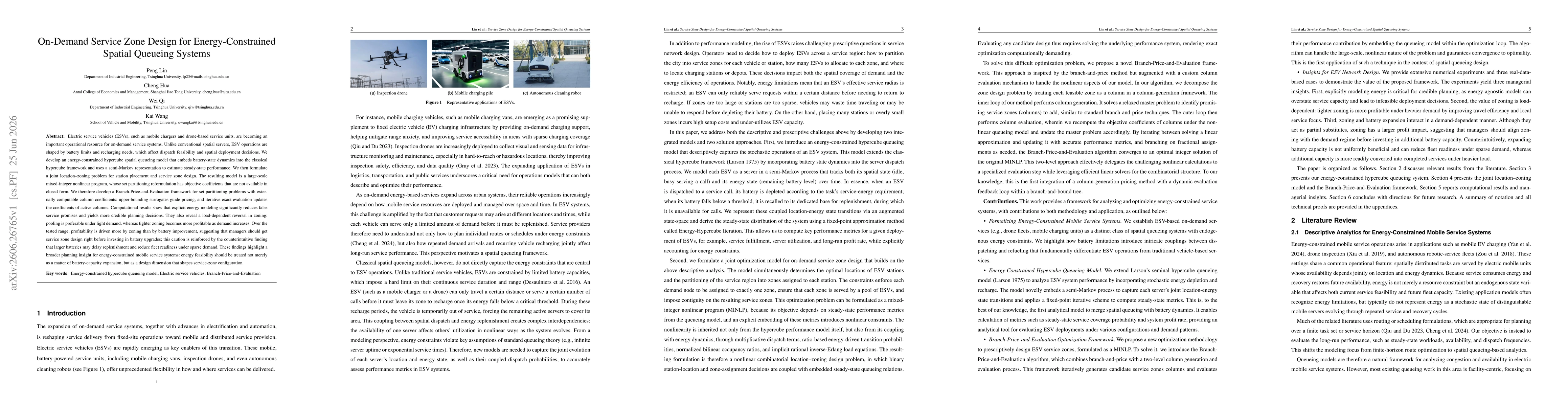 Thumbnail for On-Demand Service Zone Design for Energy-Constrained Spatial Queueing Systems