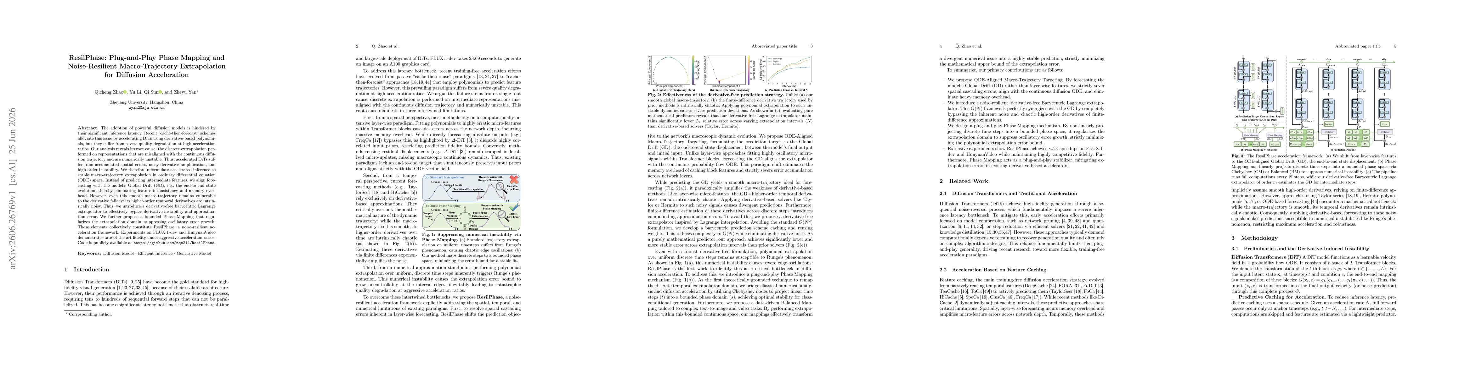 Thumbnail for ResilPhase: Plug-and-Play Phase Mapping and Noise-Resilient Macro-Trajectory Extrapolation for Diffusion Acceleration