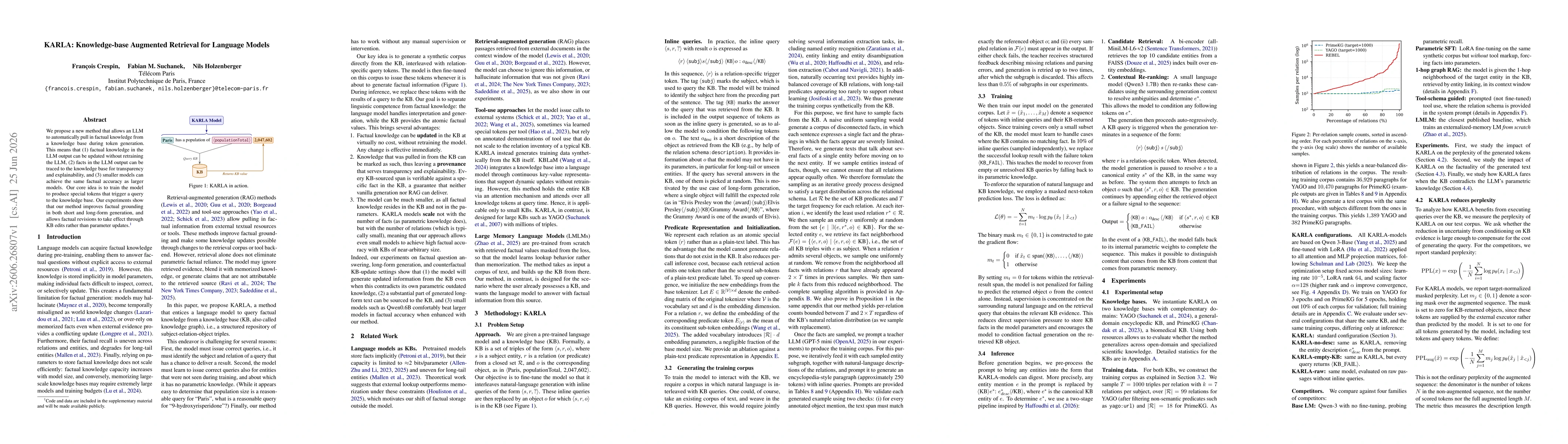 Thumbnail for KARLA: Knowledge-base Augmented Retrieval for Language Models