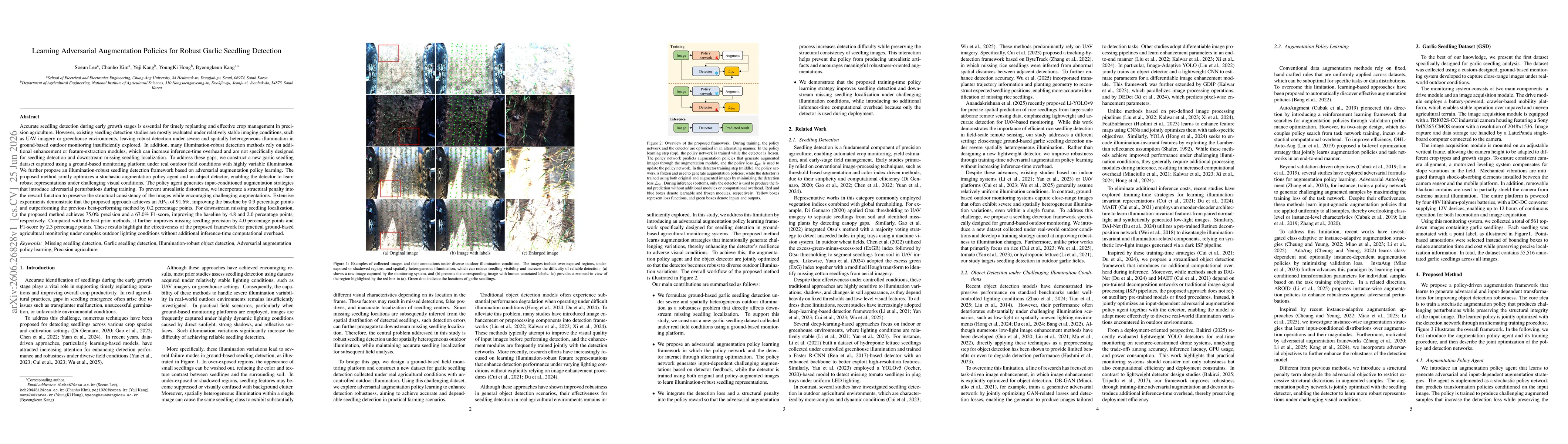 Thumbnail for Learning Adversarial Augmentation Policies for Robust Garlic Seedling Detection