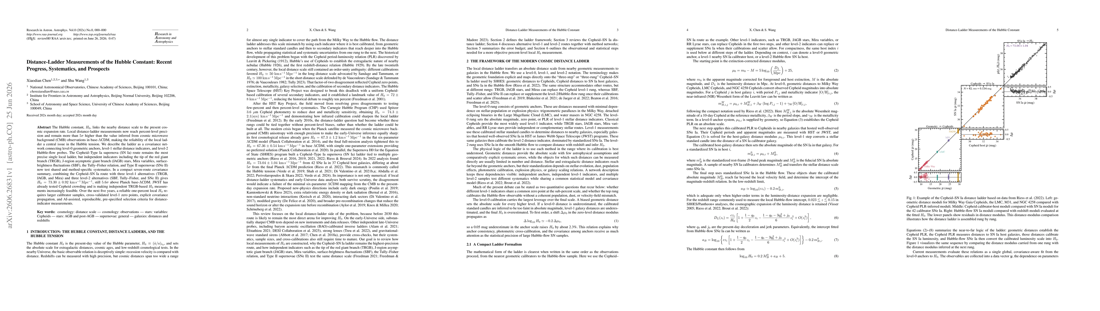 Thumbnail for Distance-Ladder Measurements of the Hubble Constant: Recent Progress, Systematics, and Prospects