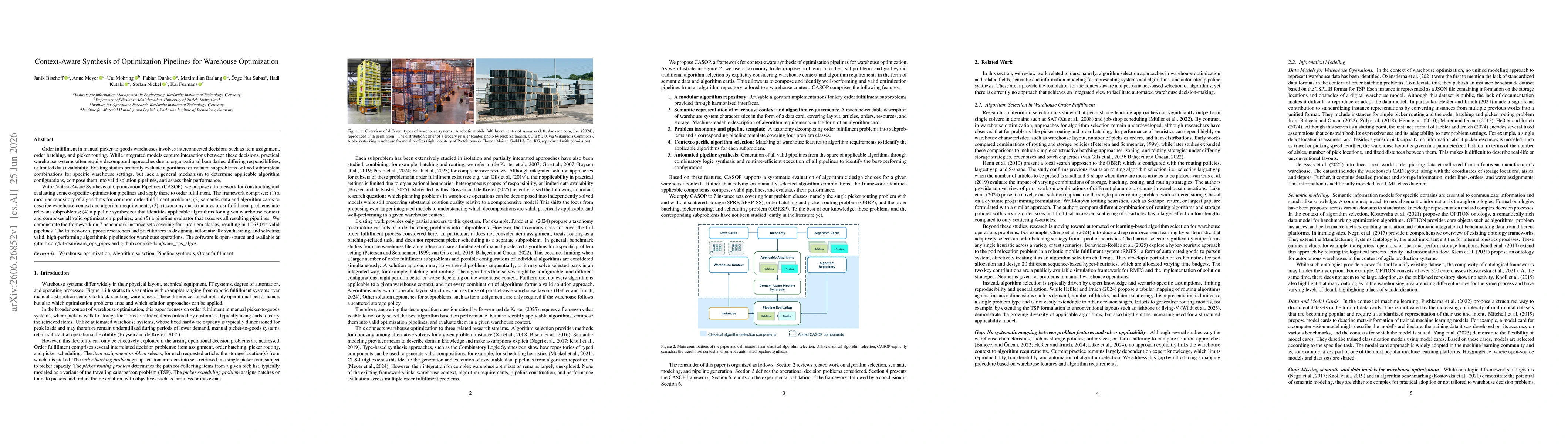 Thumbnail for Context-Aware Synthesis of Optimization Pipelines for Warehouse Optimization