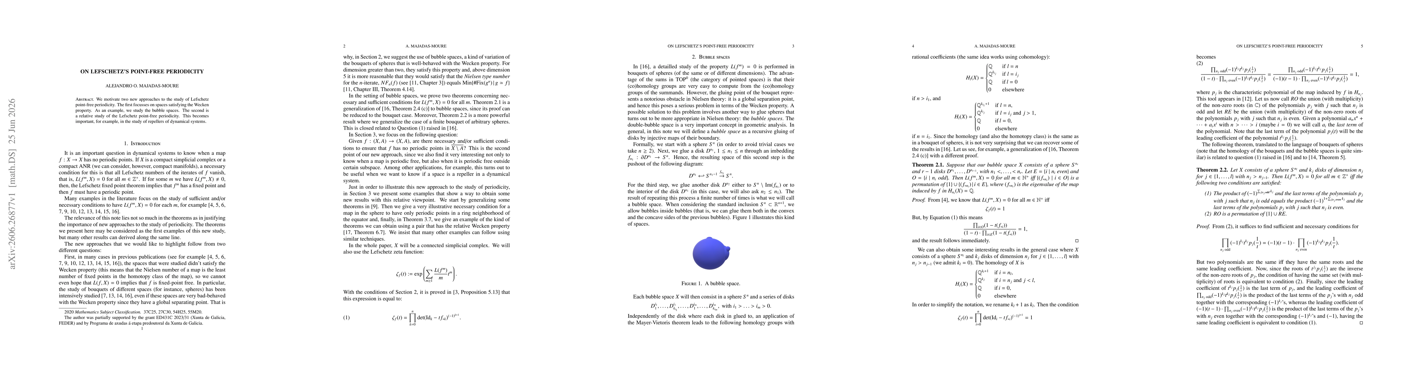 Thumbnail for On Lefschetz's point-free periodicity