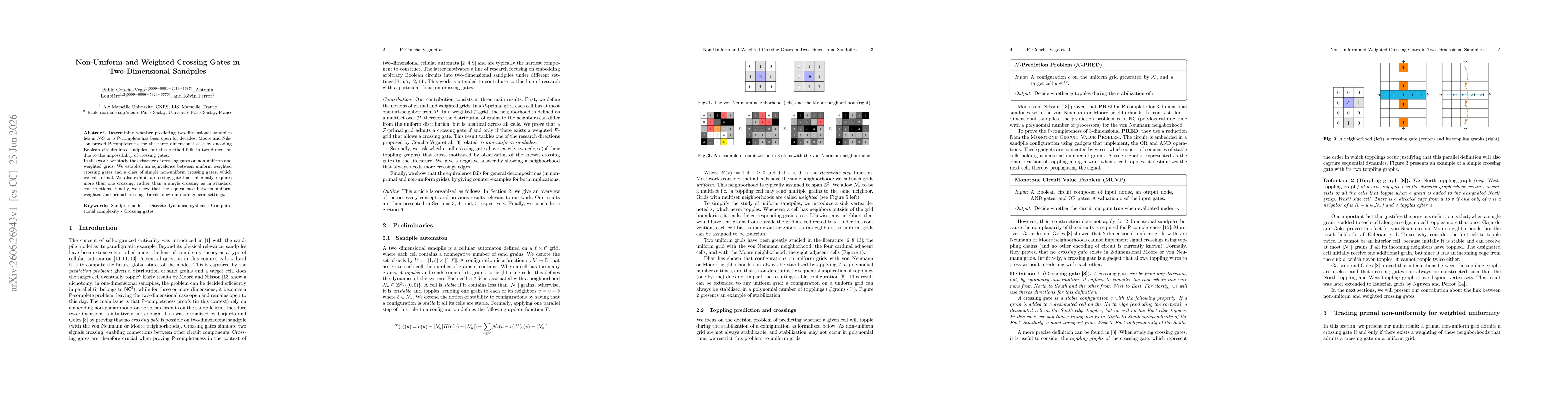 Thumbnail for Non-Uniform and Weighted Crossing Gates in Two-Dimensional Sandpiles