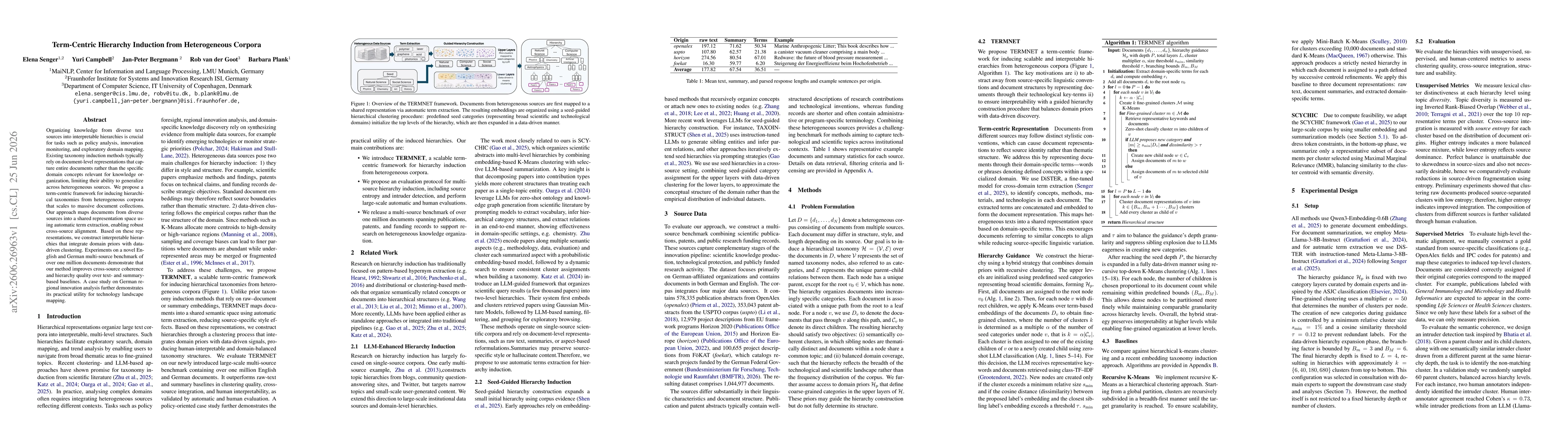 Thumbnail for Term-Centric Hierarchy Induction from Heterogeneous Corpora