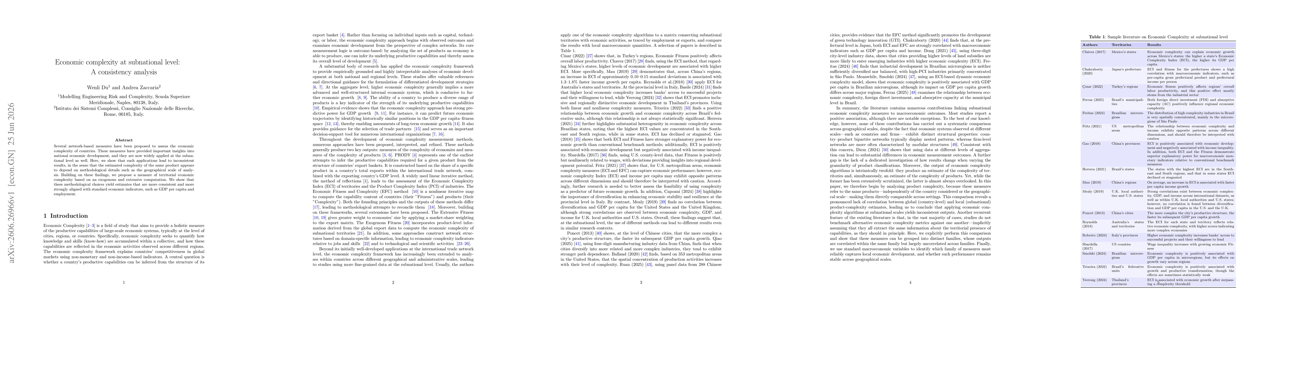 Thumbnail for Economic complexity at subnational level: A consistency analysis