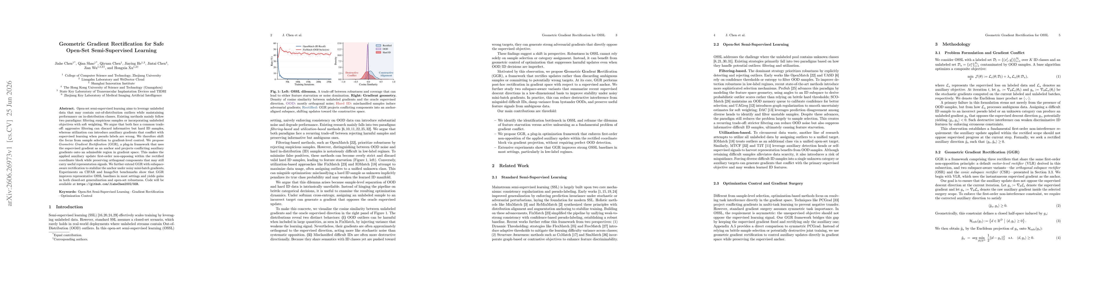 Thumbnail for Geometric Gradient Rectification for Safe Open-Set Semi-Supervised Learning