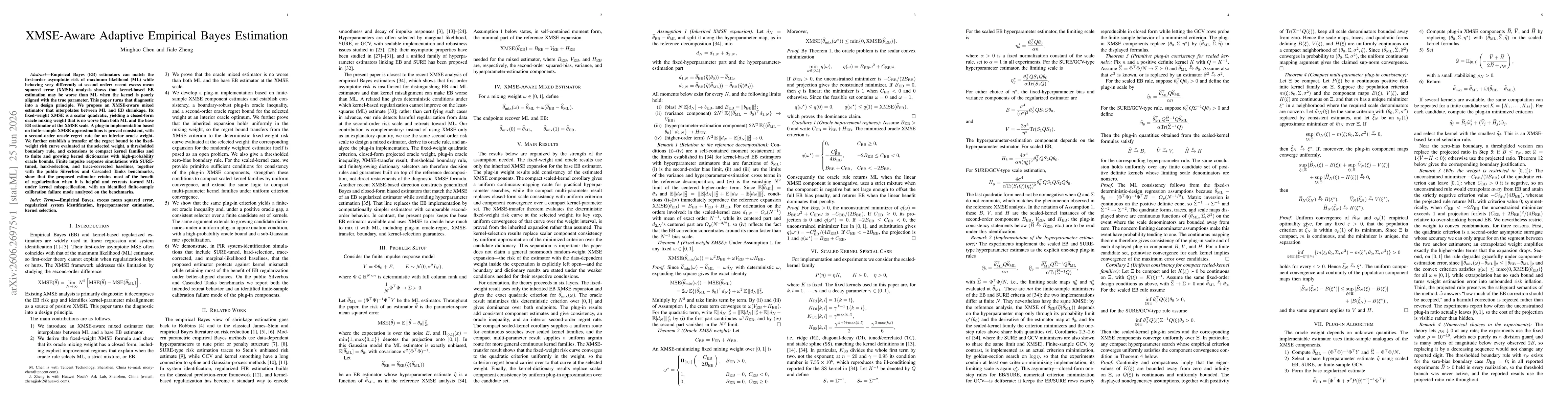 Thumbnail for XMSE-Aware Adaptive Empirical Bayes Estimation