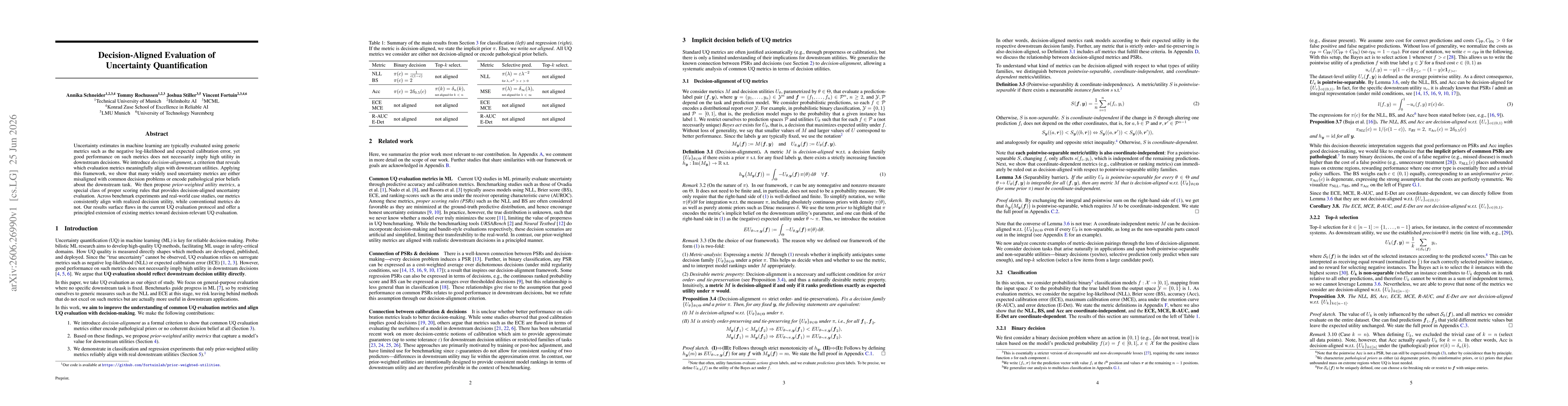 Thumbnail for Decision-Aligned Evaluation of Uncertainty Quantification
