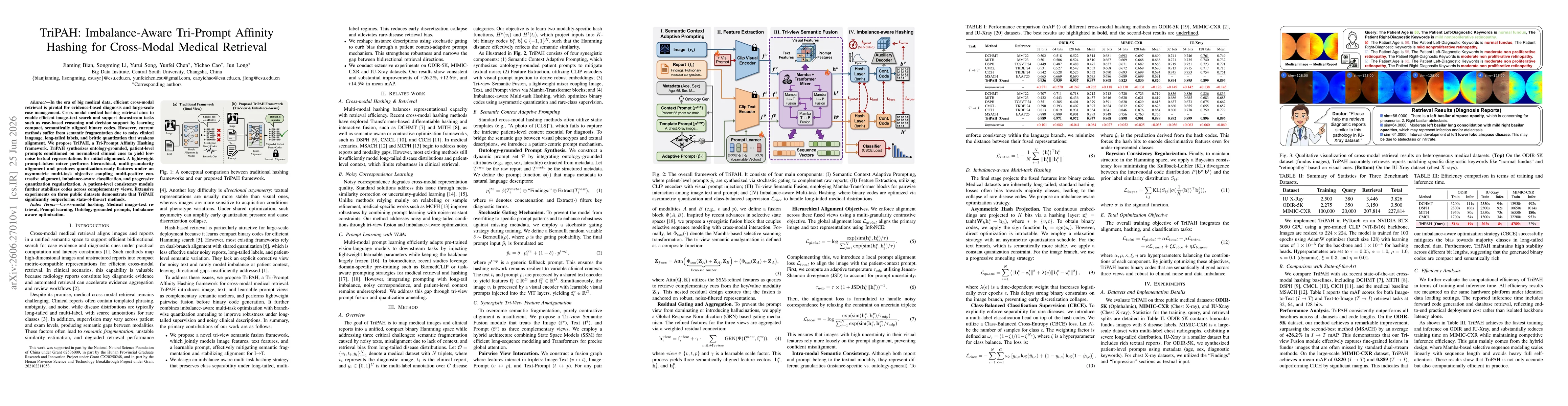 Thumbnail for TriPAH: Imbalance-Aware Tri-Prompt Affinity Hashing for Cross-Modal Medical Retrieval