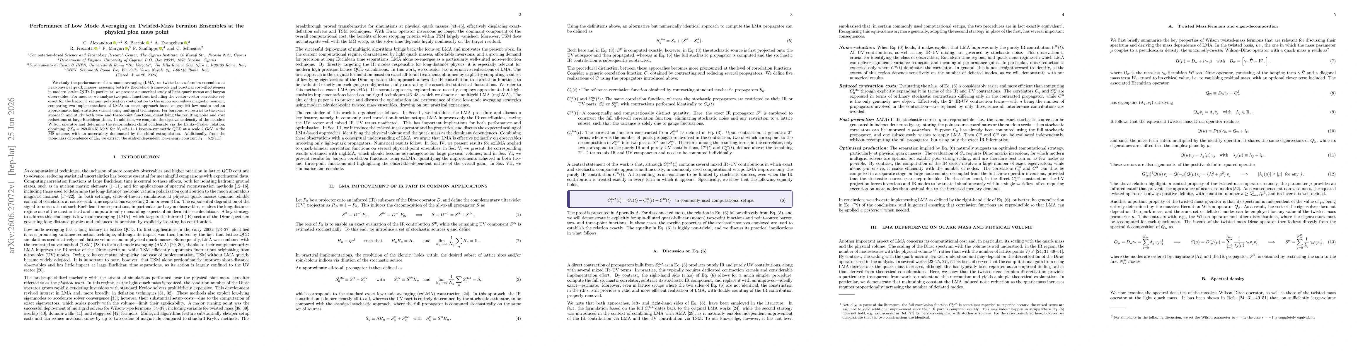 Thumbnail for Performance of Low Mode Averaging on Twisted-Mass Fermion Ensembles at the physical pion mass point