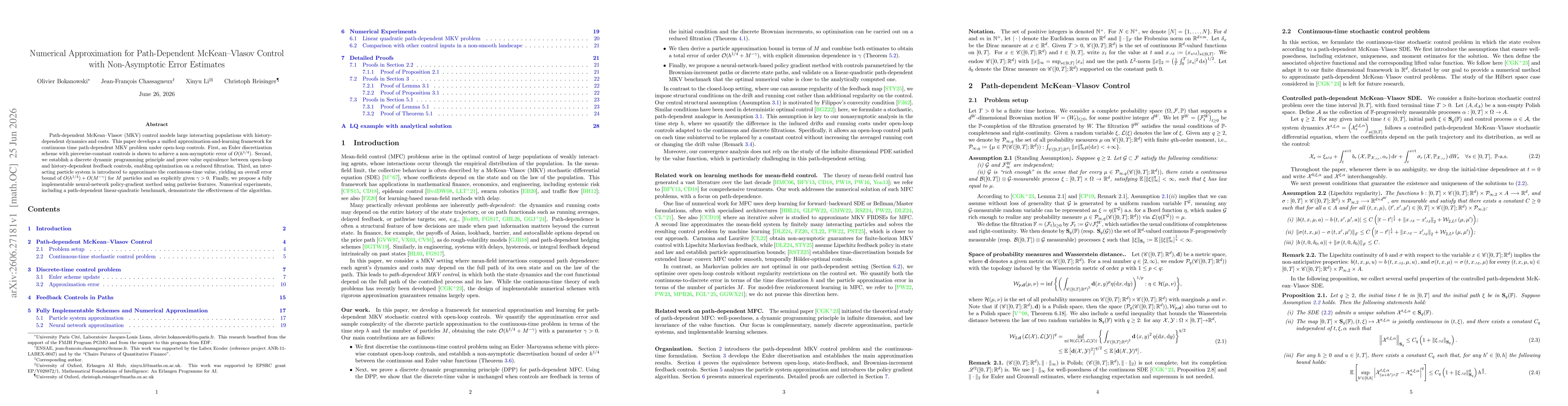 Thumbnail for Numerical Approximation for Path-Dependent McKean-Vlasov Control with Non-Asymptotic Error Estimates