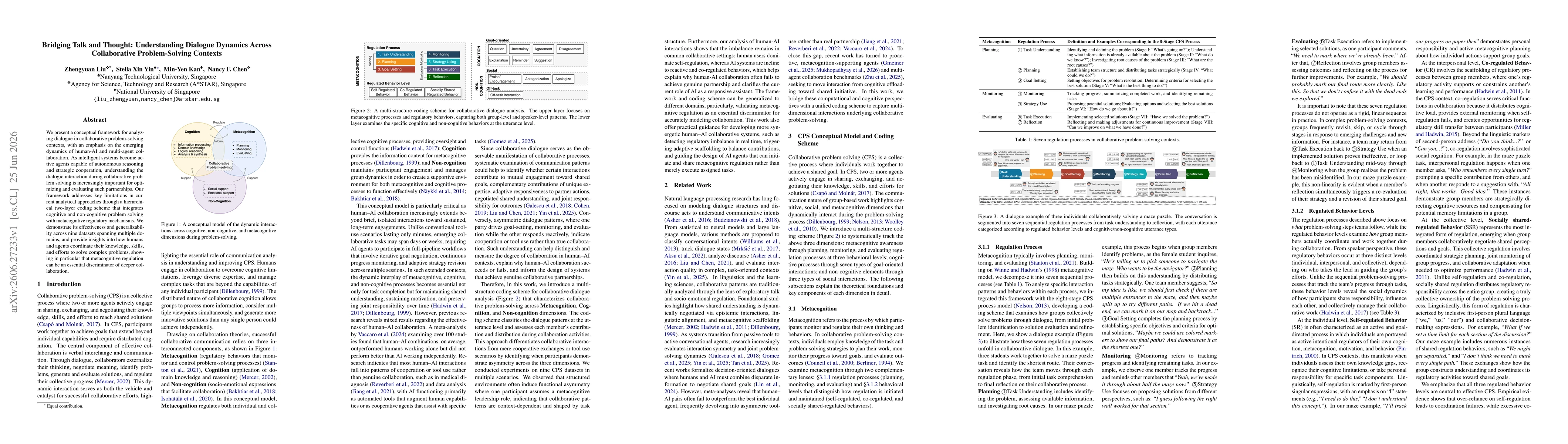 Thumbnail for Bridging Talk and Thought: Understanding Dialogue Dynamics Across Collaborative Problem-Solving Contexts
