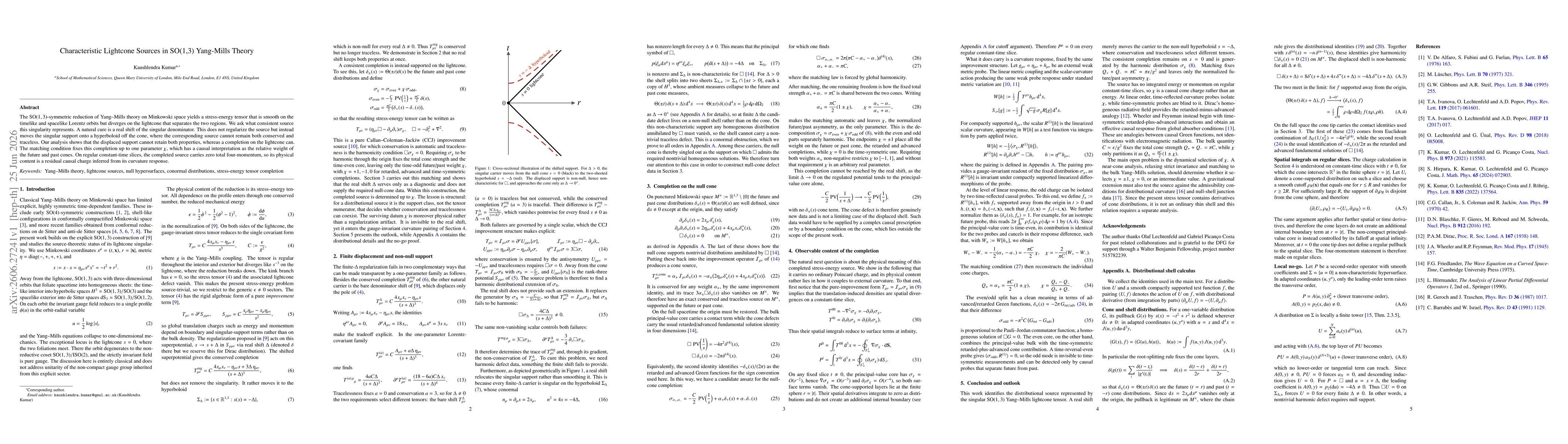 Thumbnail for Characteristic Lightcone Sources in SO(1,3) Yang-Mills Theory