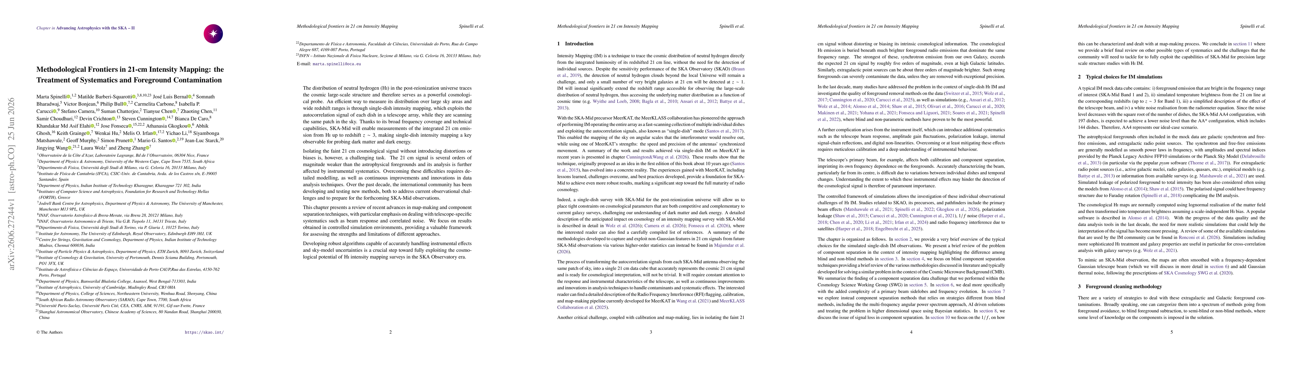 Thumbnail for Methodological Frontiers in 21-cm Intensity Mapping: the Treatment of Systematics and Foreground Contamination