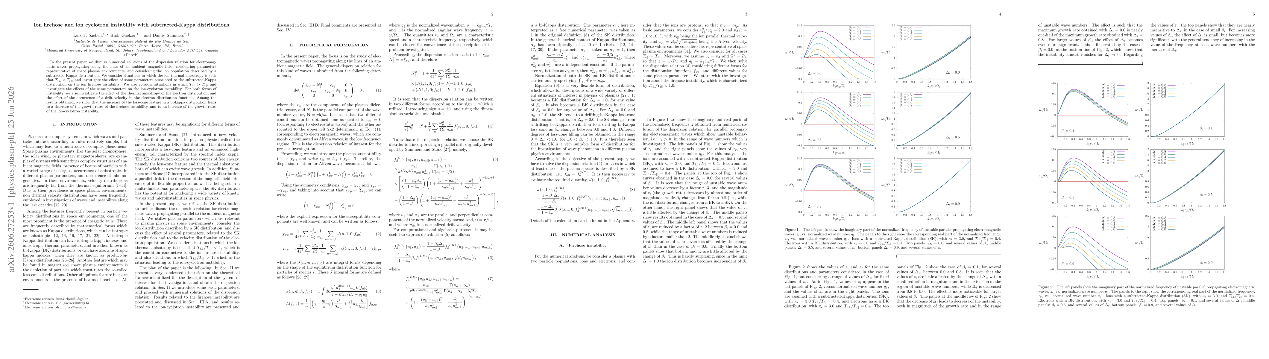 Thumbnail for Ion firehose and ion cyclotron instability with subtracted-Kappa distributions