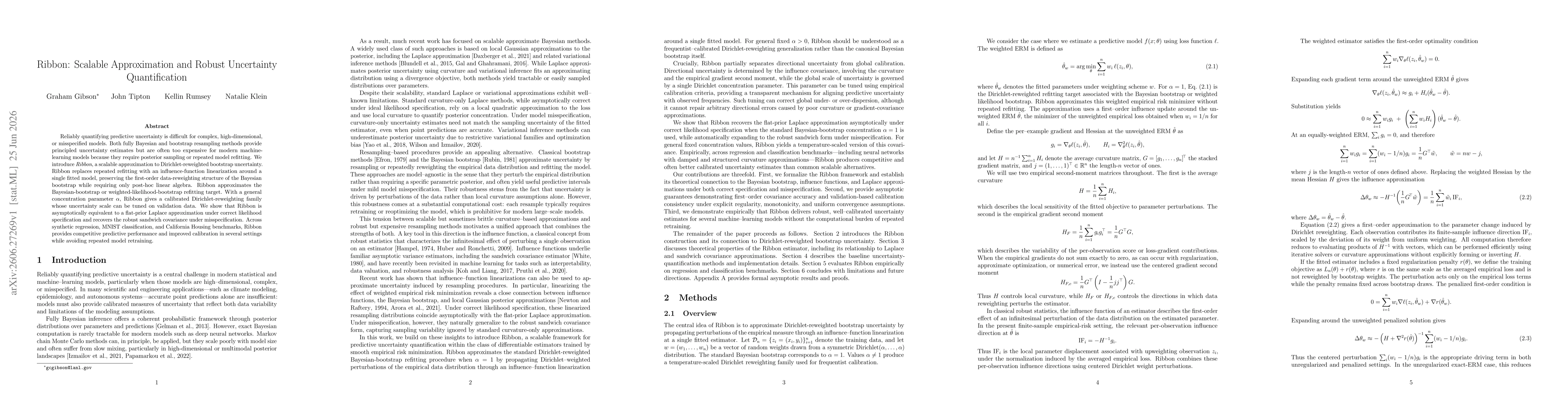 Thumbnail for Ribbon: Scalable Approximation and Robust Uncertainty Quantification