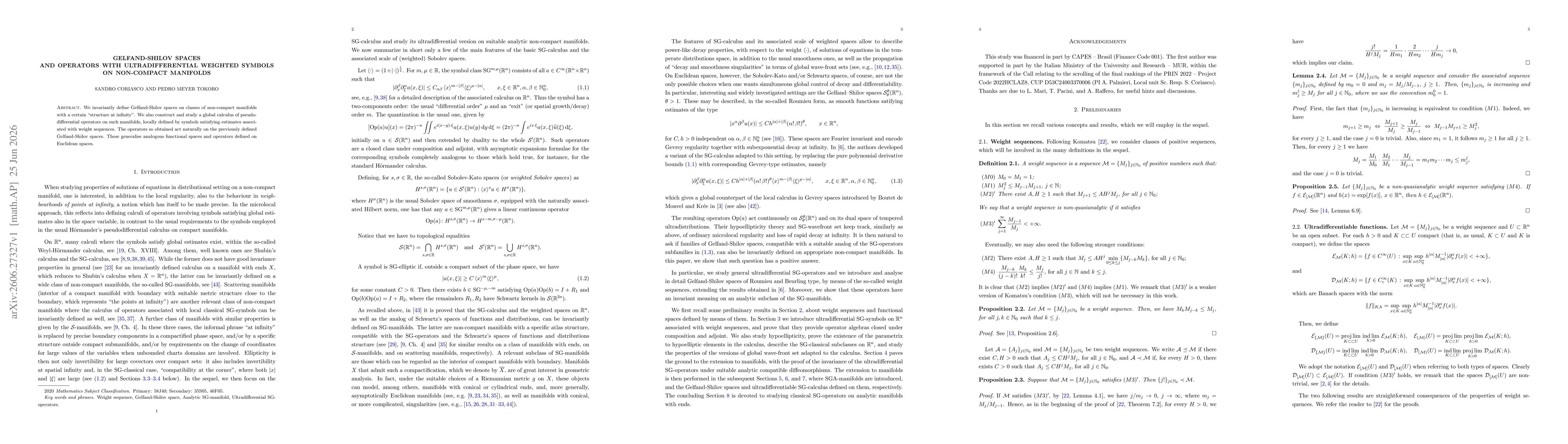 Thumbnail for Gelfand-Shilov spaces and operators with ultradifferential weighted symbols on non-compact manifolds