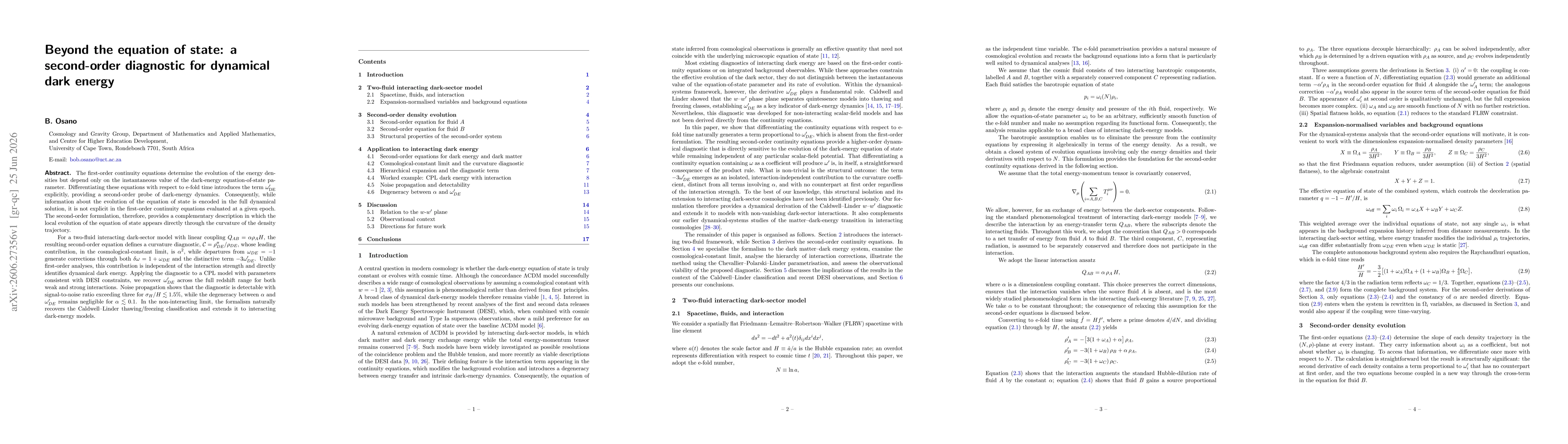 Thumbnail for Beyond the equation of state: a second-order diagnostic for dynamical dark energy