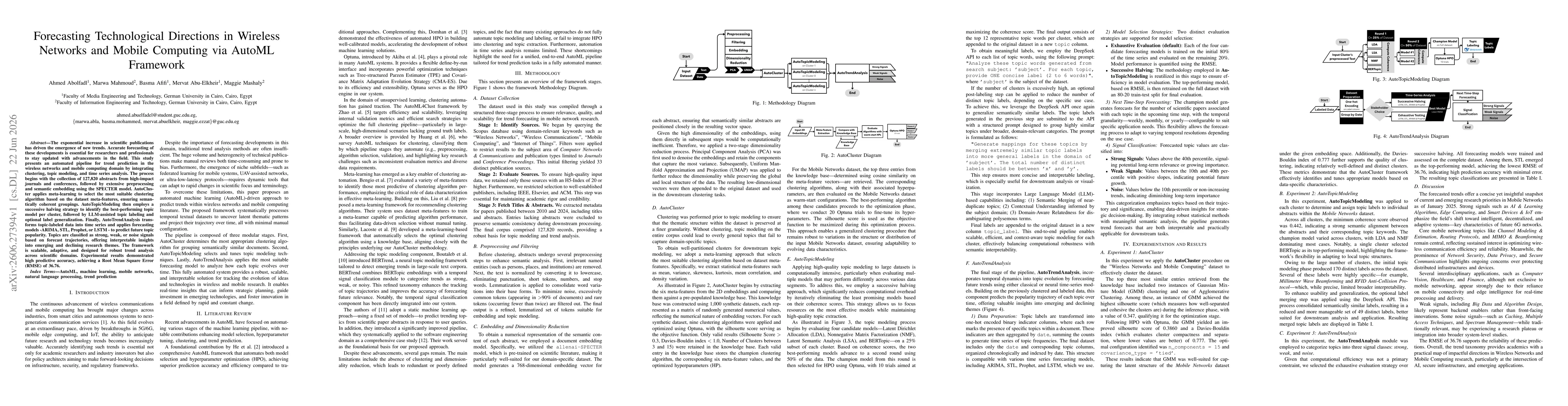 Thumbnail for Forecasting Technological Directions in Wireless Networks and Mobile Computing via AutoML Framework