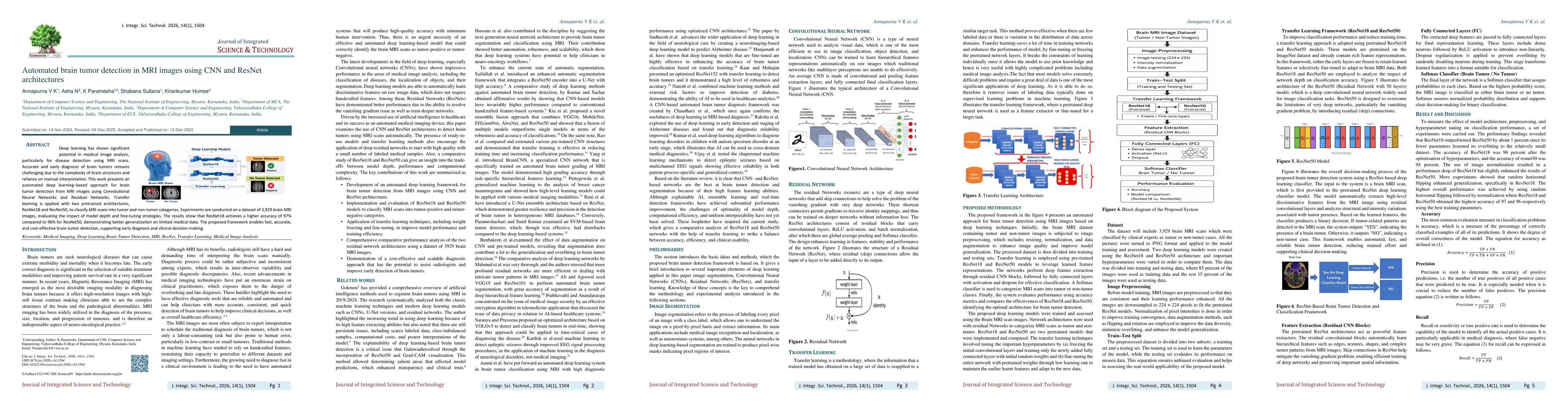 Thumbnail for Automated brain tumor detection in MRI images using CNN and ResNet architectures