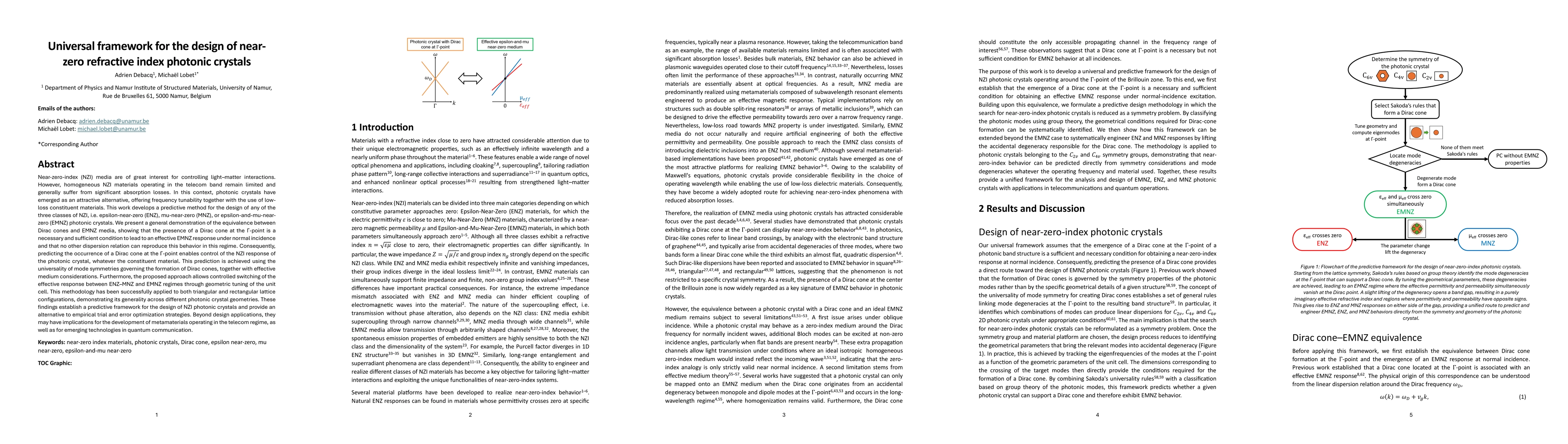 Thumbnail for Universal framework for the design of near-zero refractive index photonic crystals