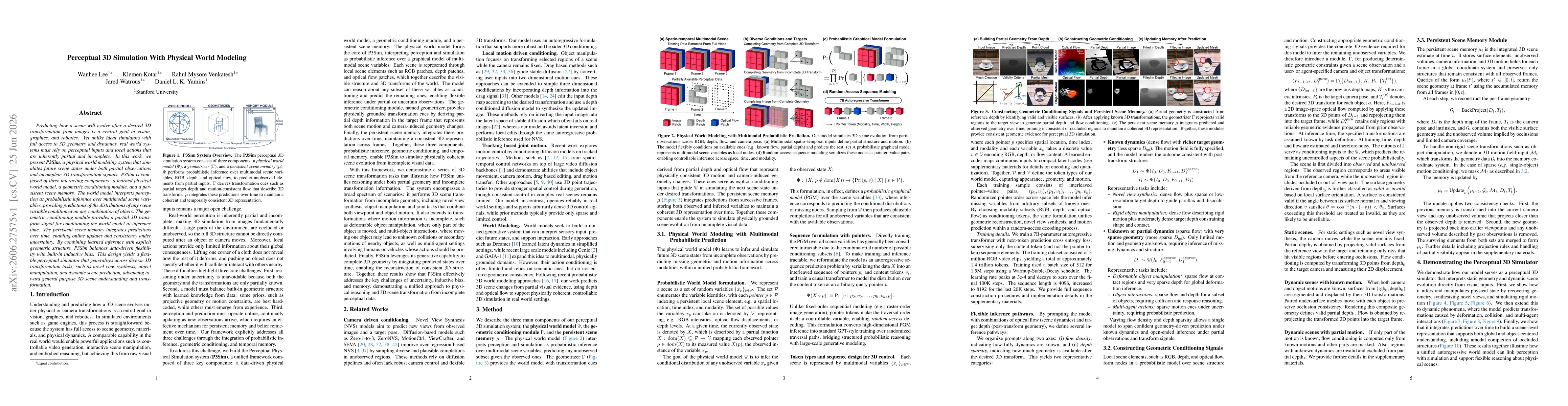 Thumbnail for Perceptual 3D Simulation With Physical World Modeling