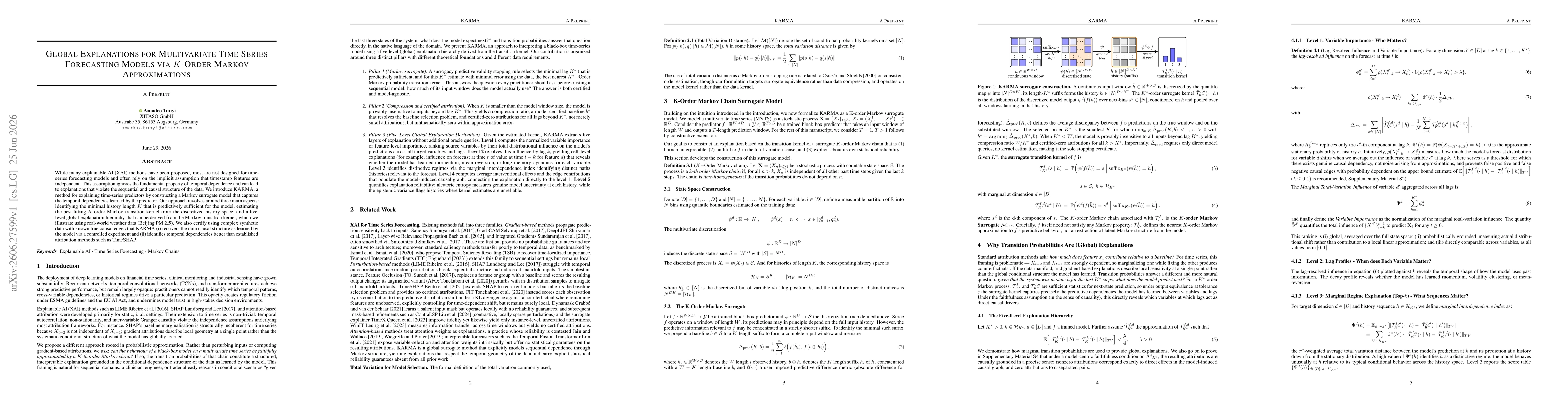 Thumbnail for Global Explanations for Multivariate Time Series Forecasting Models via $K$-Order Markov Approximations