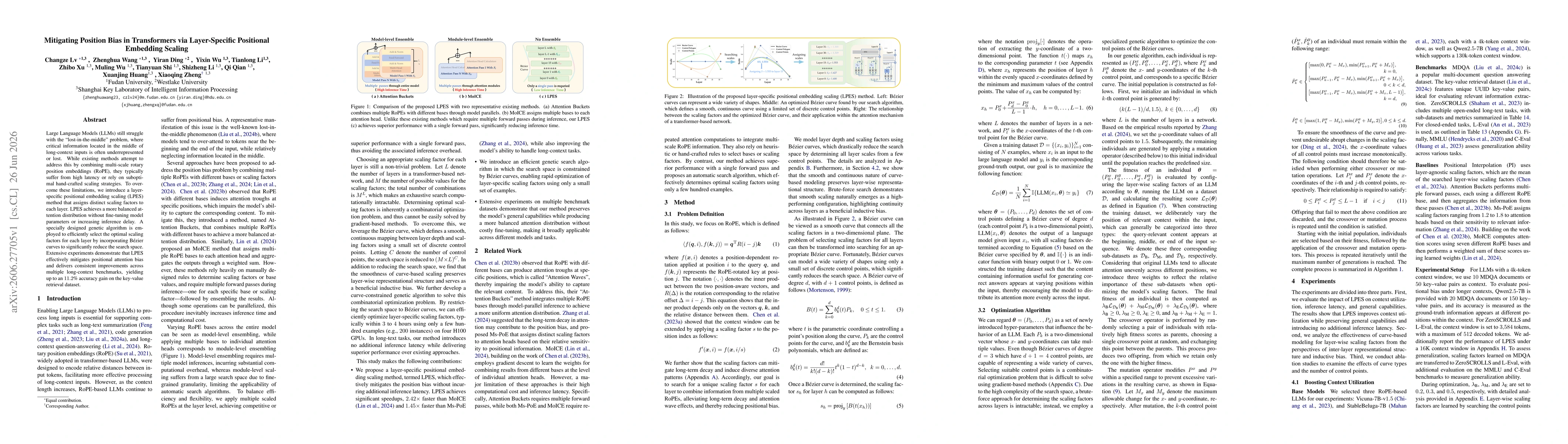Thumbnail for Mitigating Position Bias in Transformers via Layer-Specific Positional Embedding Scaling
