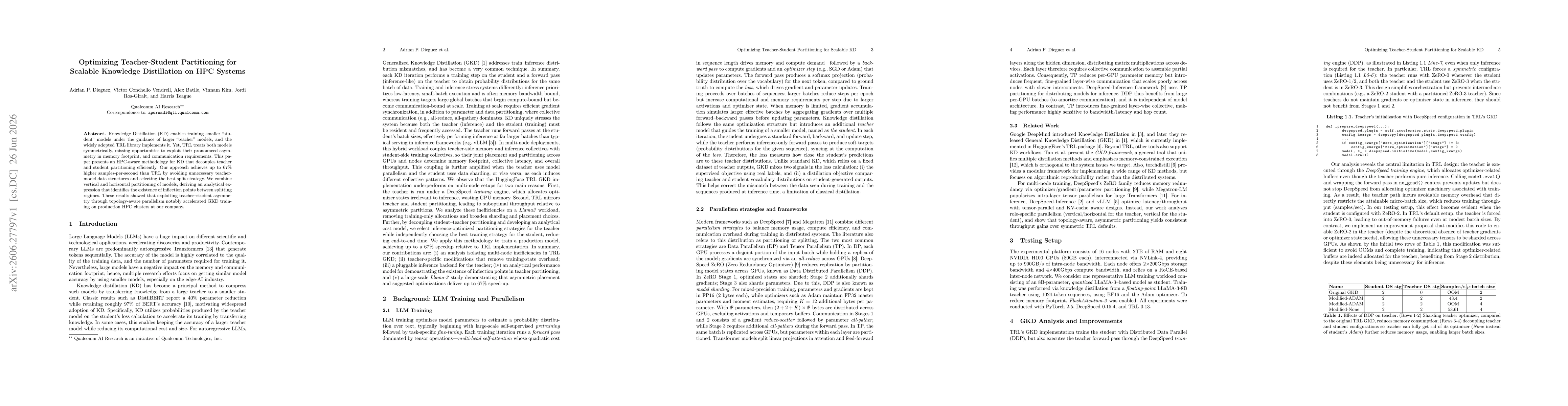 Thumbnail for Optimizing Teacher-Student Partitioning for Scalable Knowledge Distillation on HPC Systems
