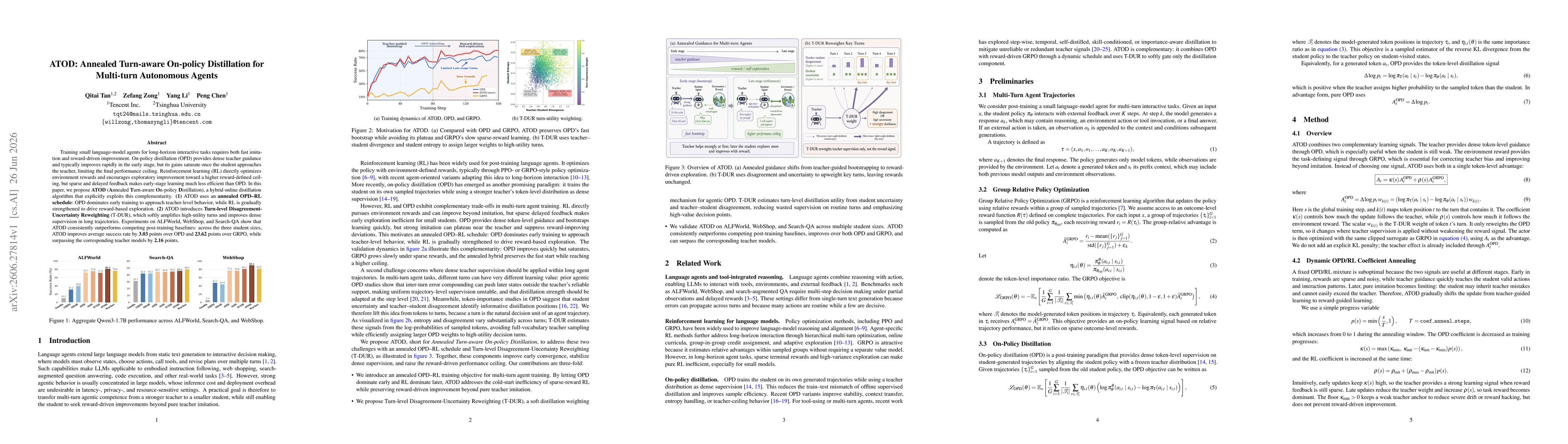 Thumbnail for ATOD: Annealed Turn-aware On-policy Distillation for Multi-turn Autonomous Agents