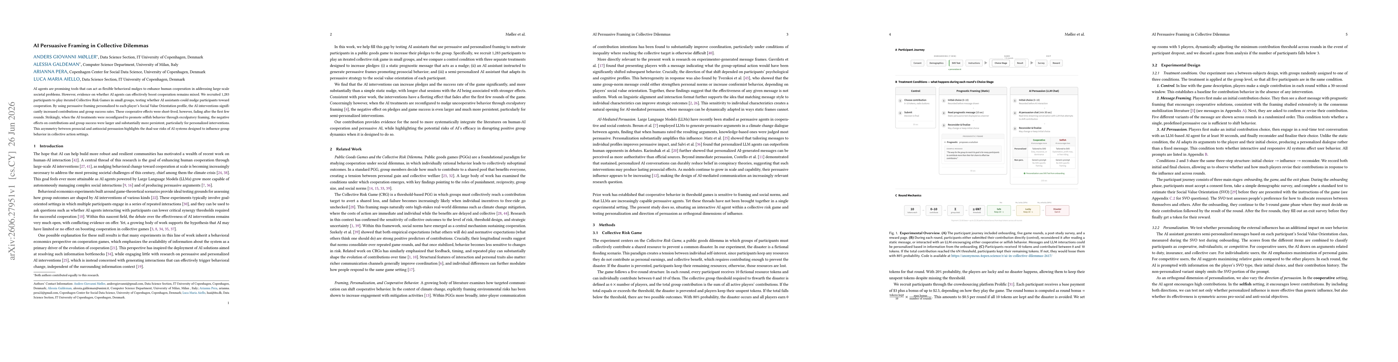 Thumbnail for AI Persuasive Framing in Collective Dilemmas