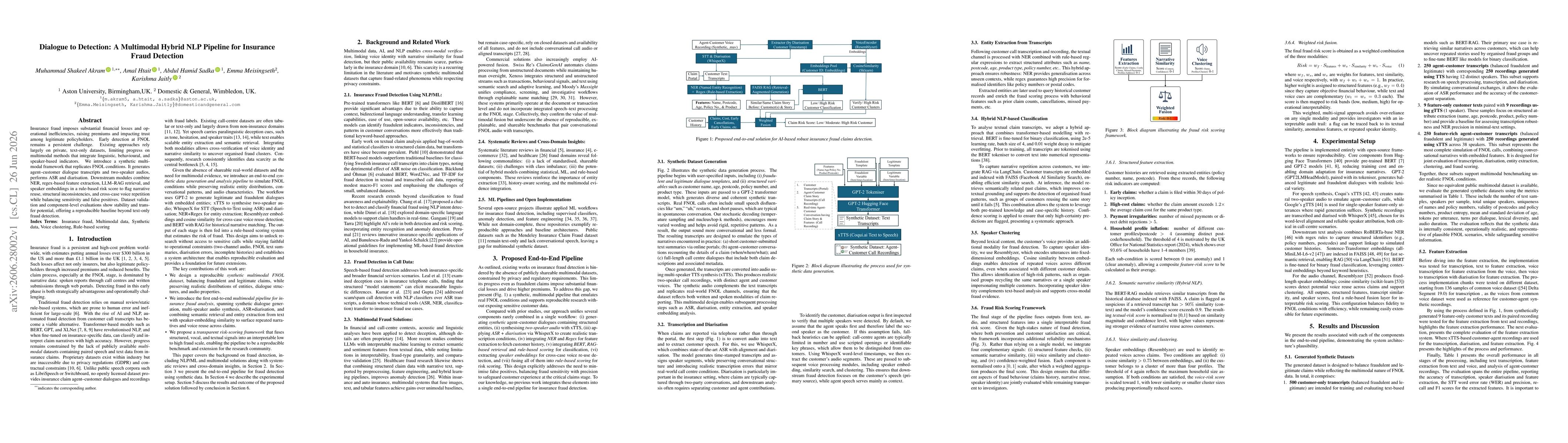 Thumbnail for Dialogue to Detection: A Multimodal Hybrid NLP Pipeline for Insurance Fraud Detection