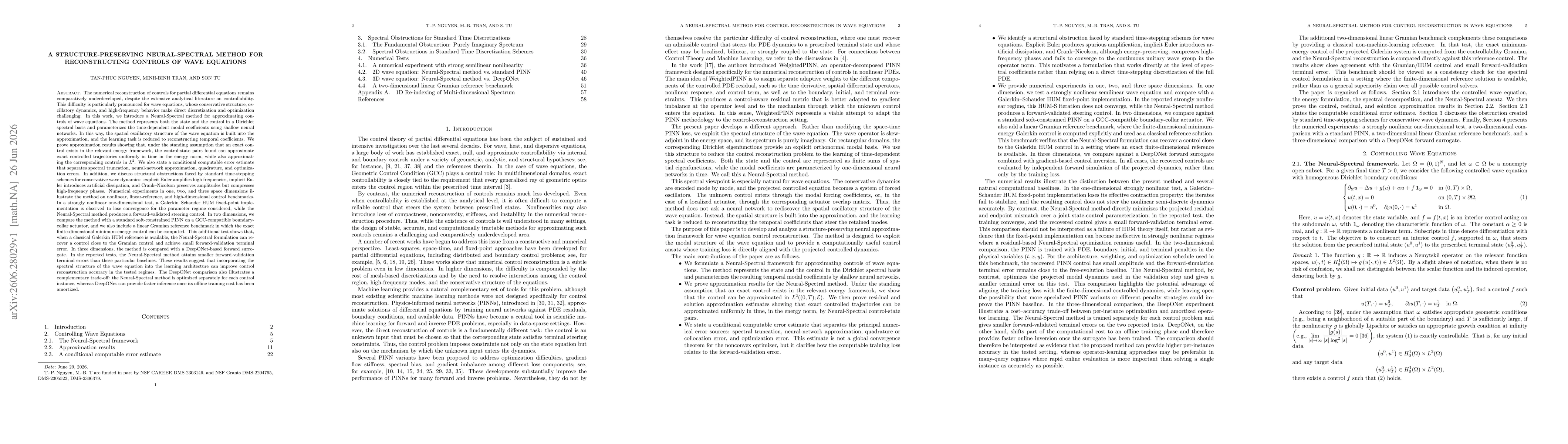 Thumbnail for A Structure-Preserving Neural-Spectral Method for Reconstructing Controls of Wave Equations