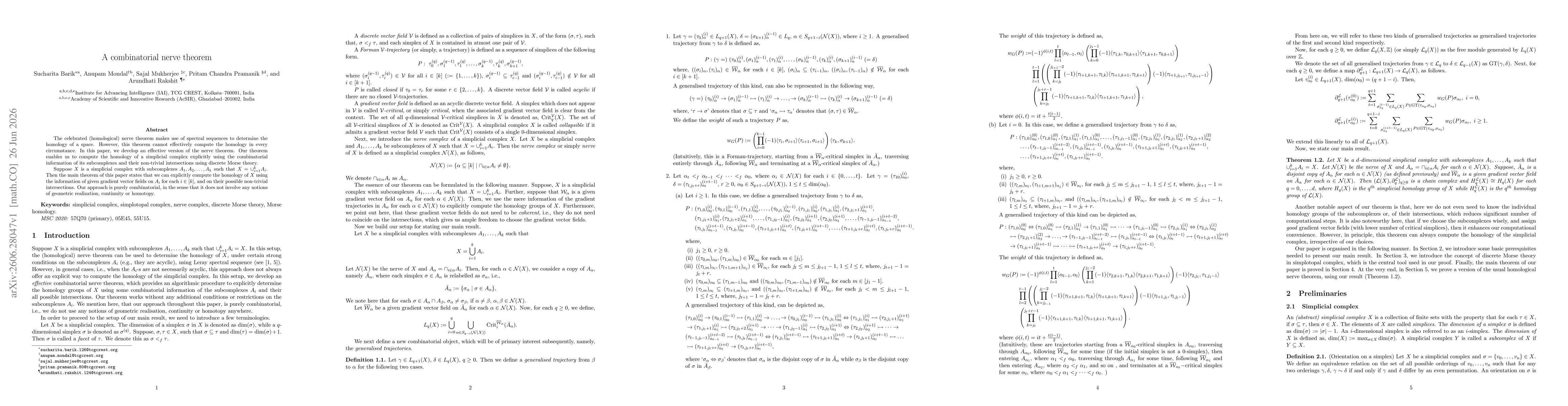 Thumbnail for A combinatorial nerve theorem
