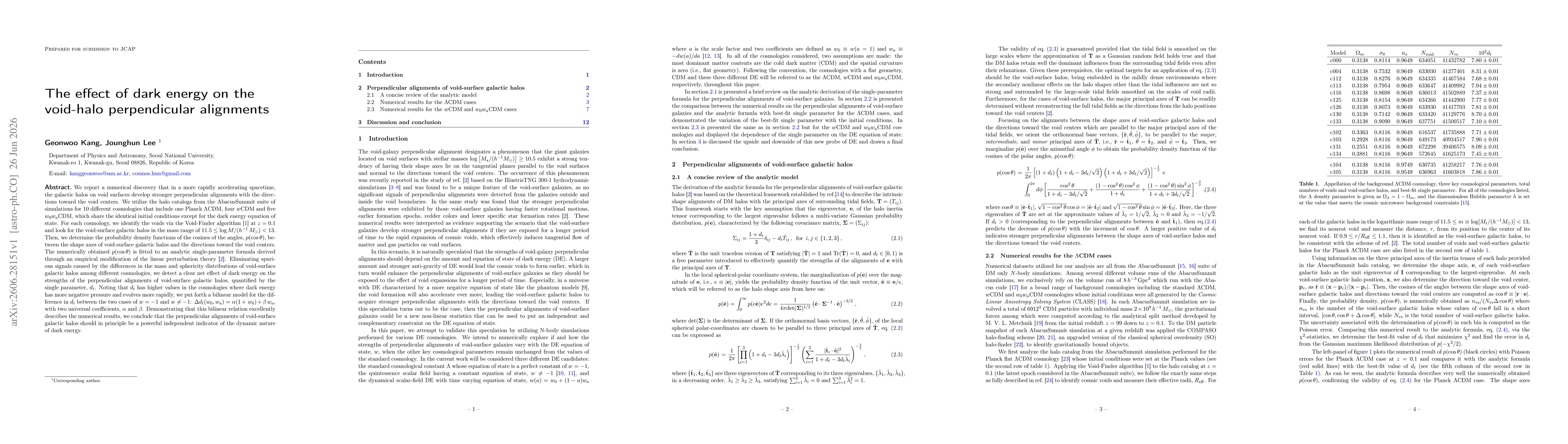 Thumbnail for The effect of dark energy on the void-halo perpendicular alignments