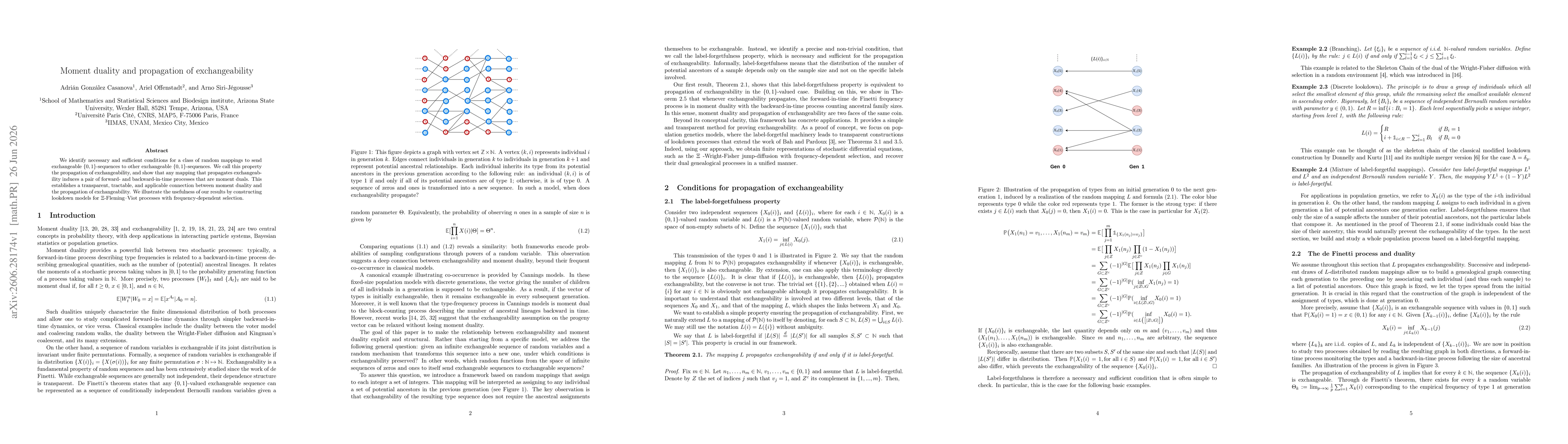 Thumbnail for Moment duality and propagation of exchangeability