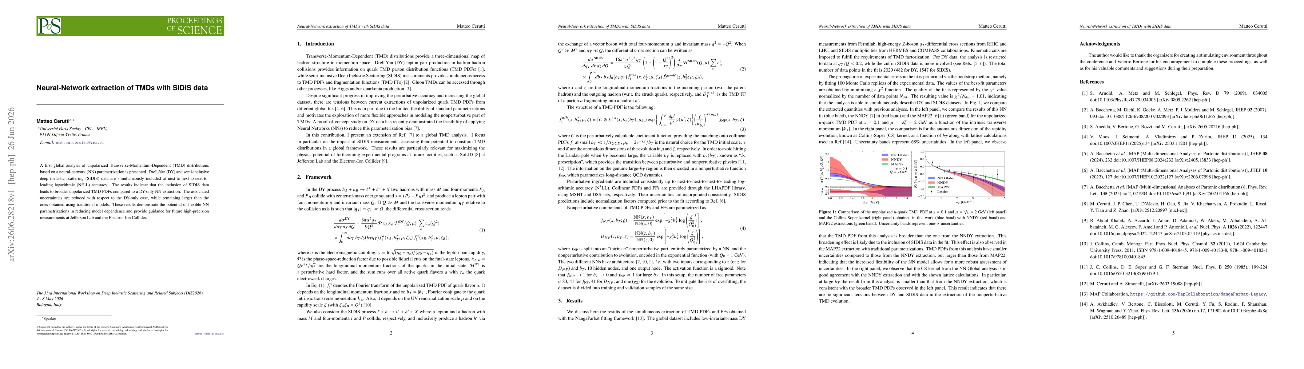 Thumbnail for Neural-Network extraction of TMDs with SIDIS data