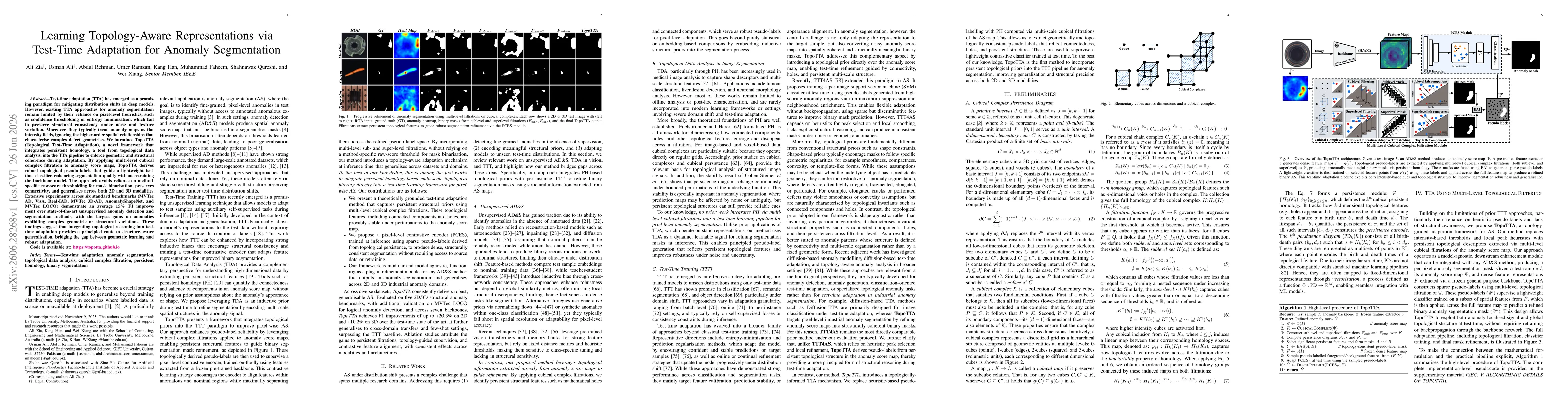 Thumbnail for Learning Topology-Aware Representations via Test-Time Adaptation for Anomaly Segmentation